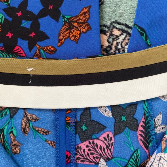 Diane Von Furstenberg silk blend printed high waisted pants - Picture 6 of 11